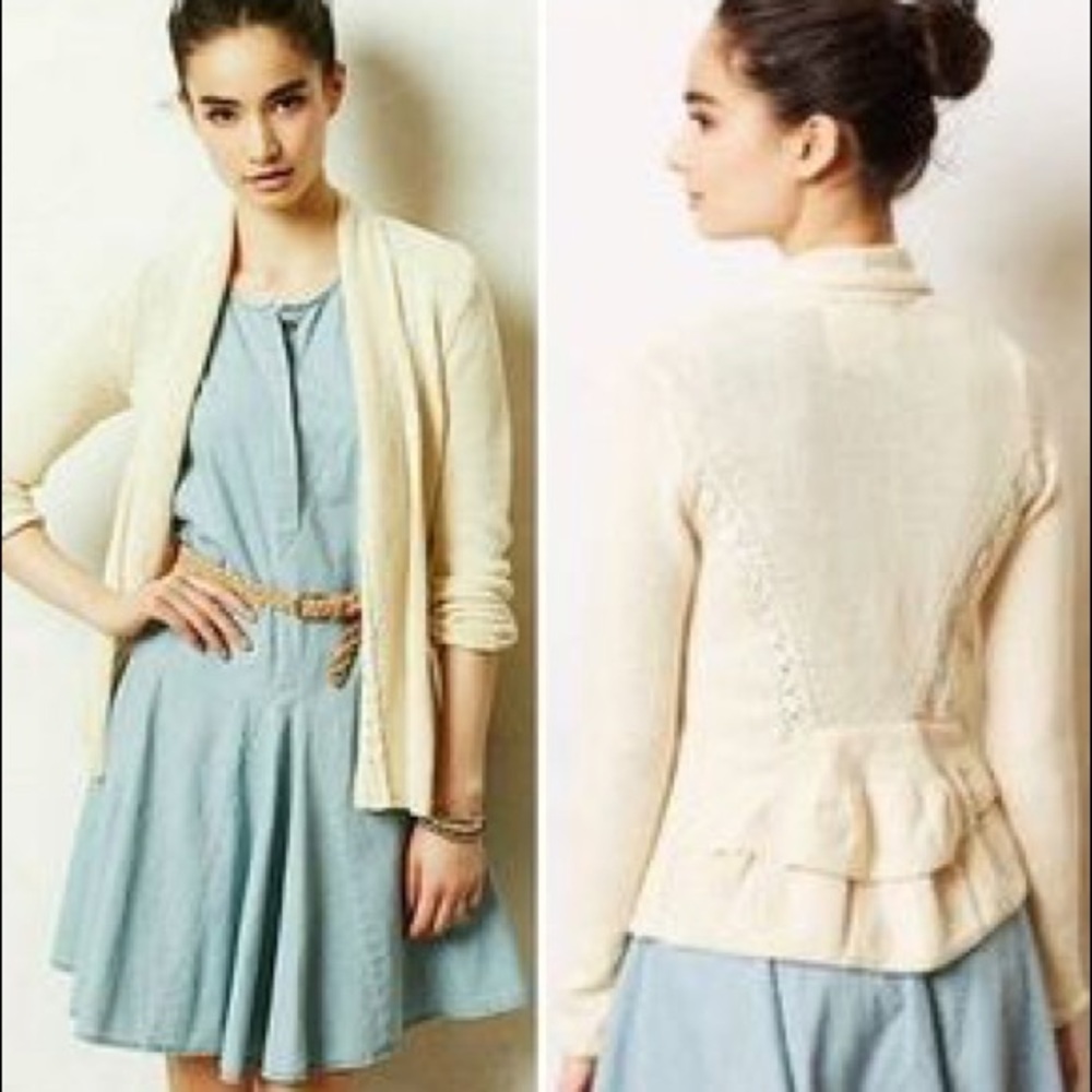 ANTHRO • angelic annabelle cardigan 😇 - Picture 5 of 5